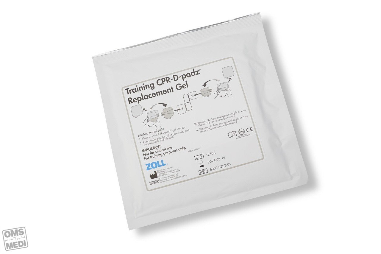 Náhradní gelové lepící podložky pro trénovací jednodílnou elektrodu pro dospělé CPR-D PADZ , Obj. č.: 8900-0803-01