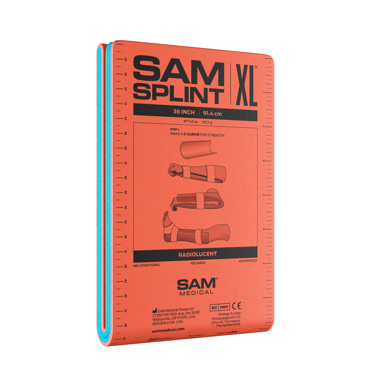 Fixační dlaha XL, SAM SPLINT